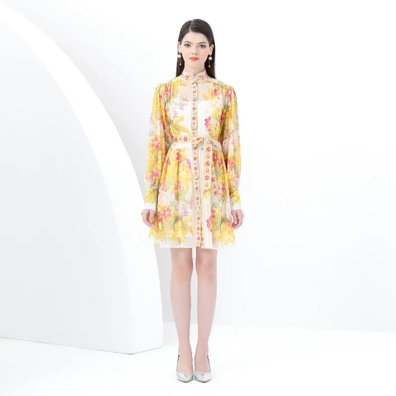 Italian vacation print dress ED203 images